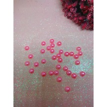 Полубусины под жемчуг 6 мм цв. розовый, цена за 20 гр